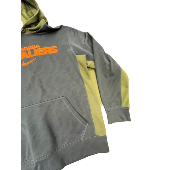 CAMO University of Virginia pullover hoodie Sz Small Lady's Nike Therma Fit Y2K - Picture 5 of 6